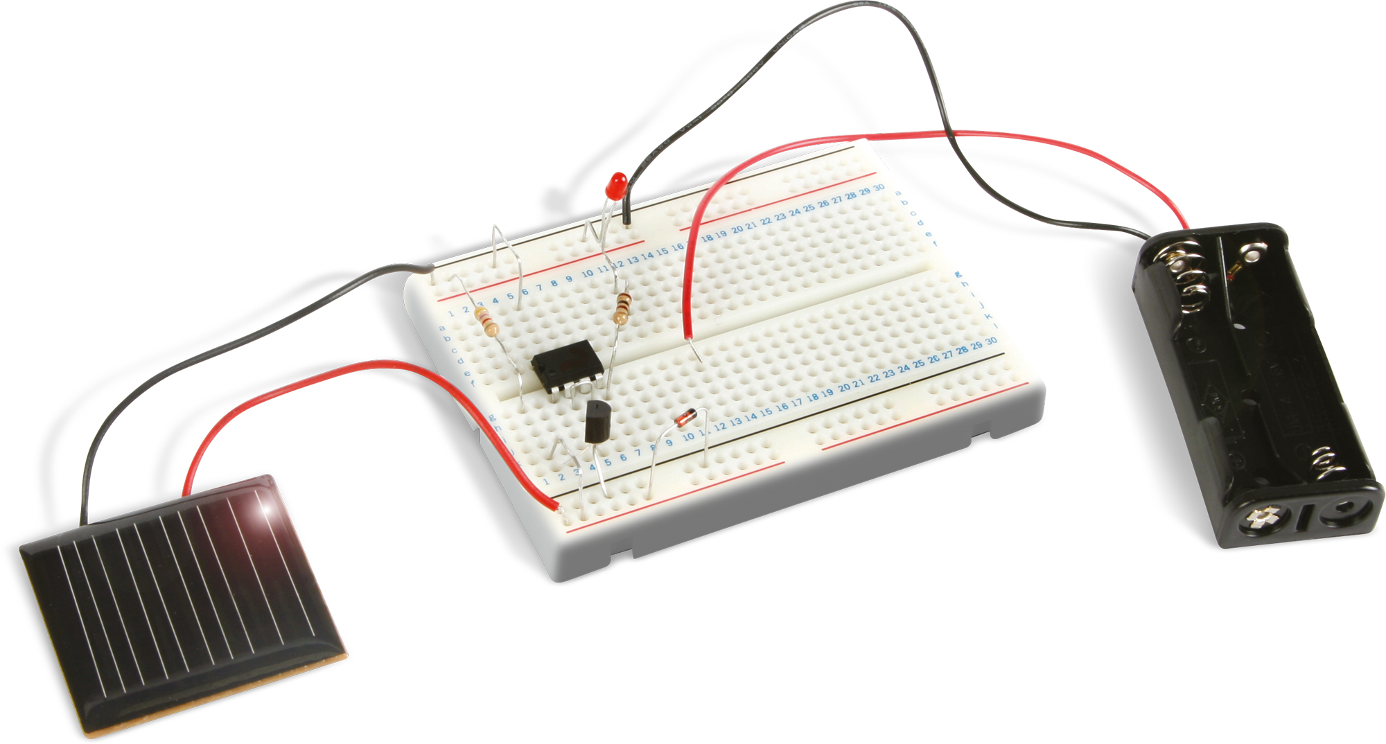 Solar powered experimentation kit