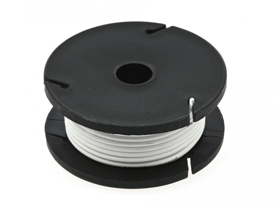 Draad - Solide Kern - 7.5m - 22AWG - Wit