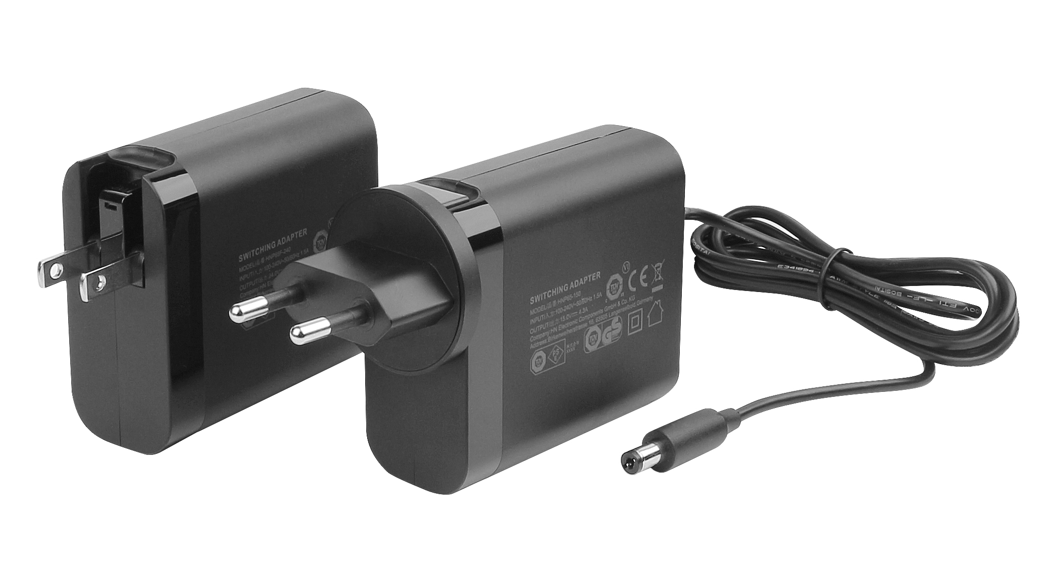 Voedingsadapter 15V/4.3A - 65W - 5.5x2.1mm plug