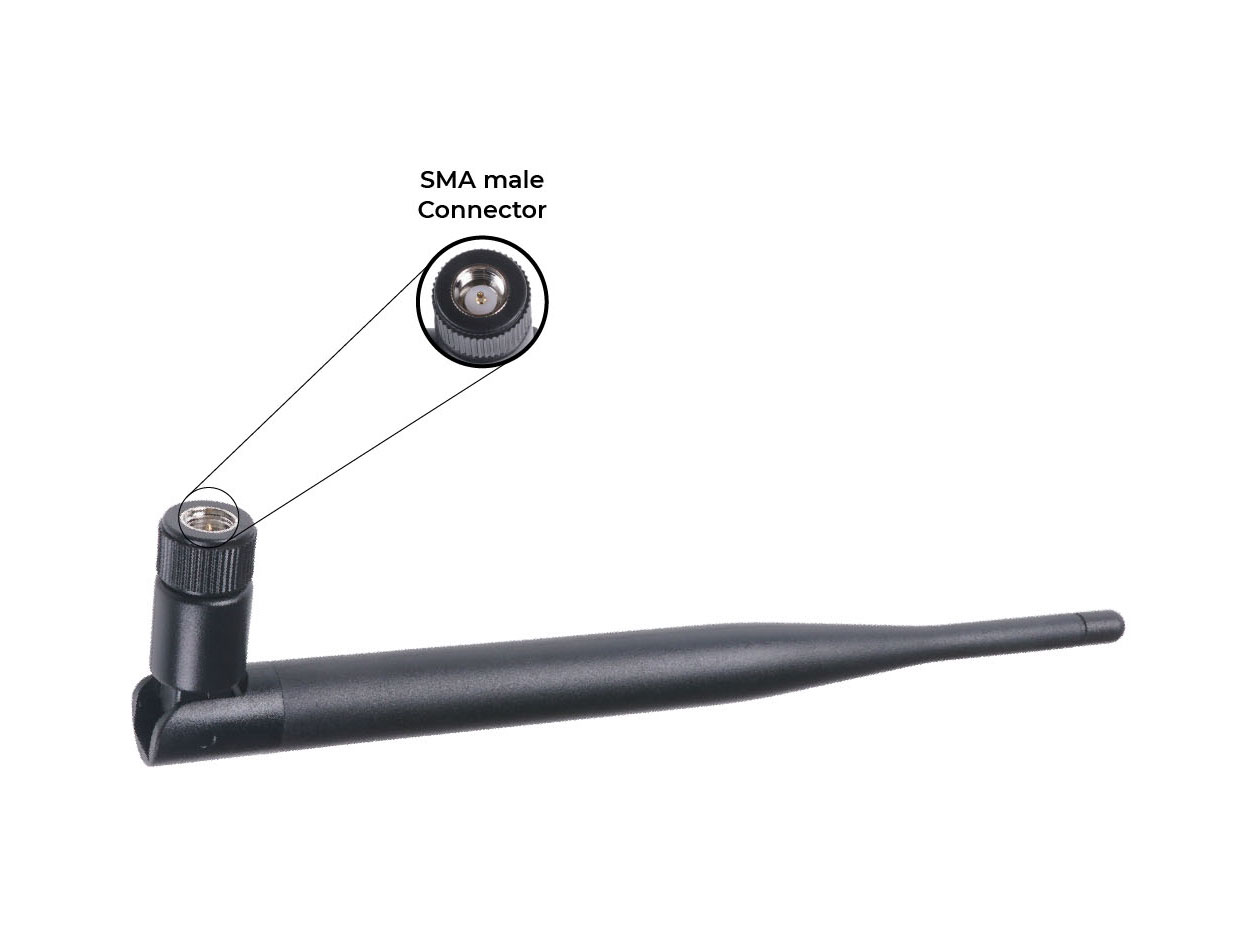 2.8dBi LoRa Antenne - SMA male - 868MHz - 195mm