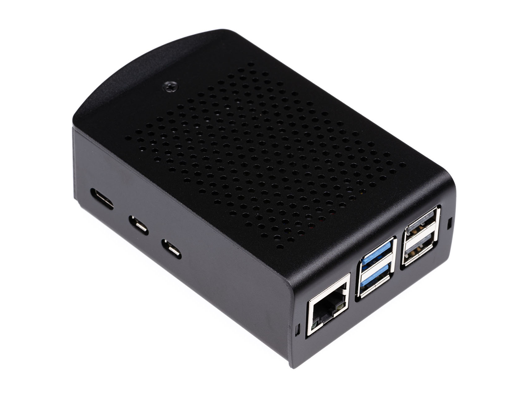 Aluminium Behuizing voor RPi 5 - Zwart