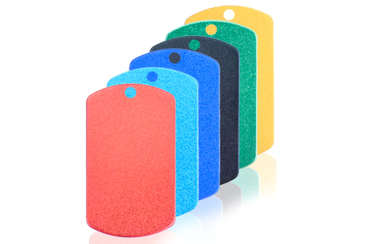 Aluminium Tag - Army - 6 kleuren - 30 stuks