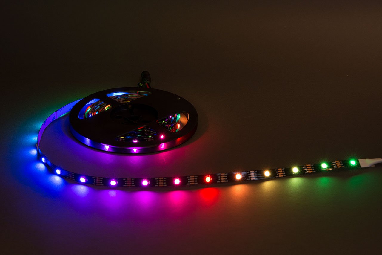Digital RGB Ledstrip WS2813 - 30 LED - Black PCB - 1M