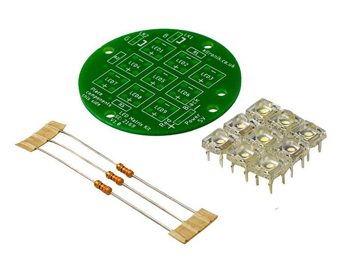Kitronik Round 5V LED Matrix Lamp Kit