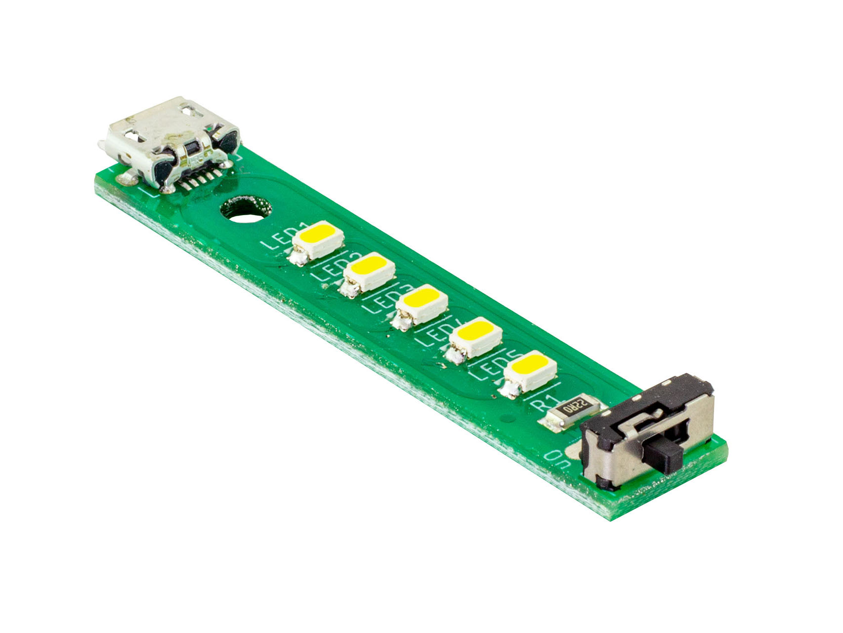 Kitronik USB LED strip met schakelaar