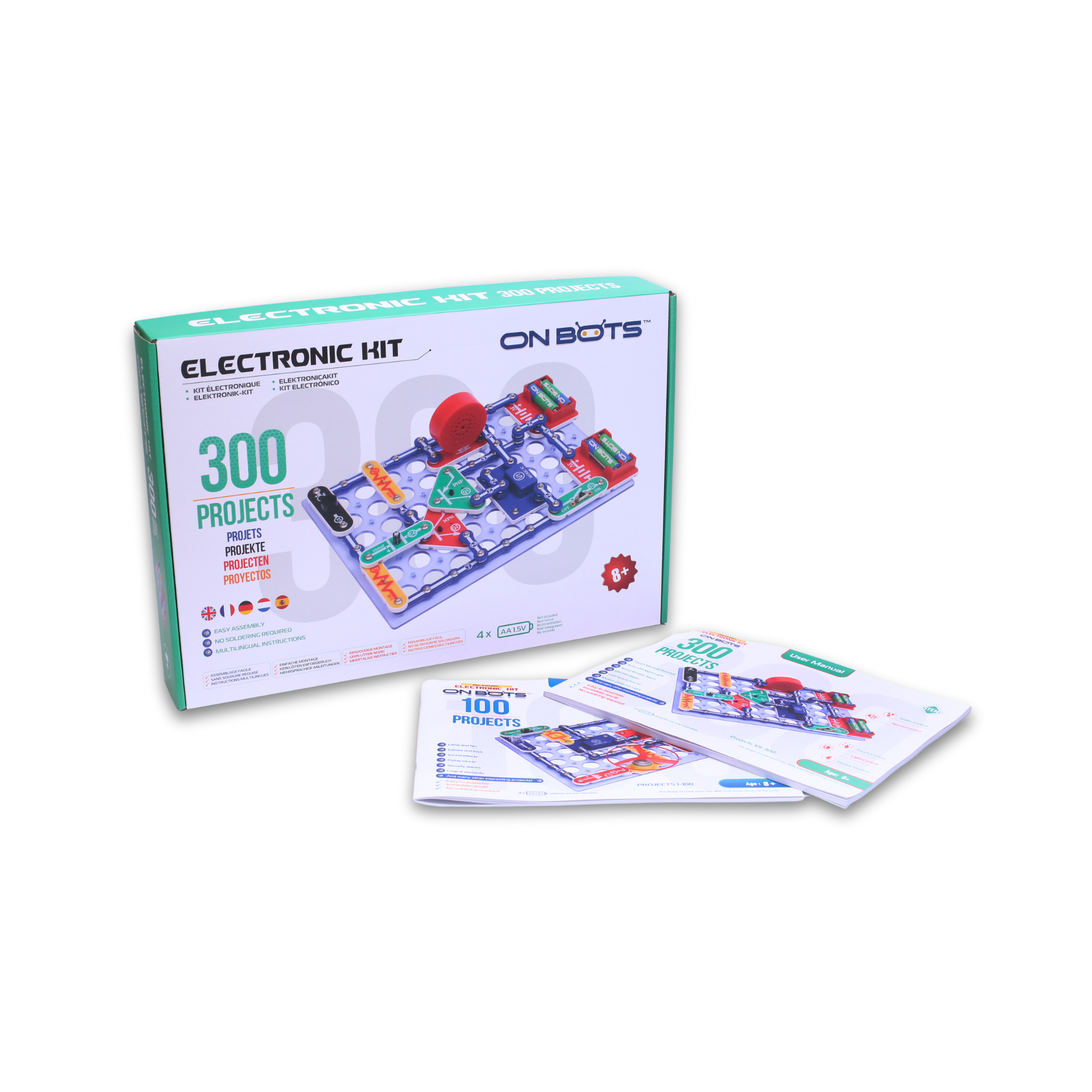 ON BOTS Electronic Kit 300 - Elektronica Experimenteerset