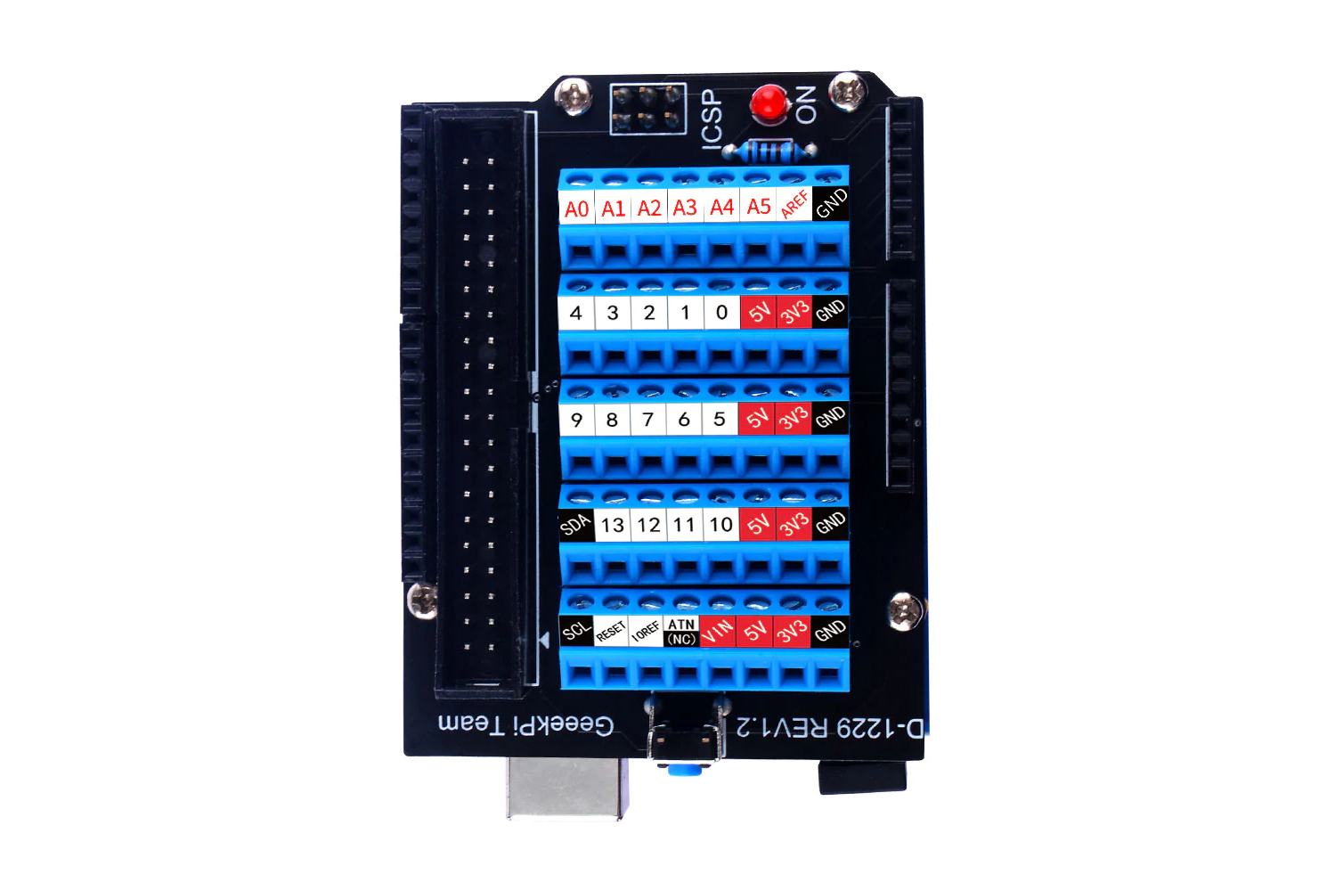 Schroefterminal HAT voor Arduino UNO