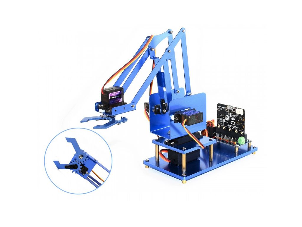 4-DOF Metal Robot Arm Kit voor micro:bit