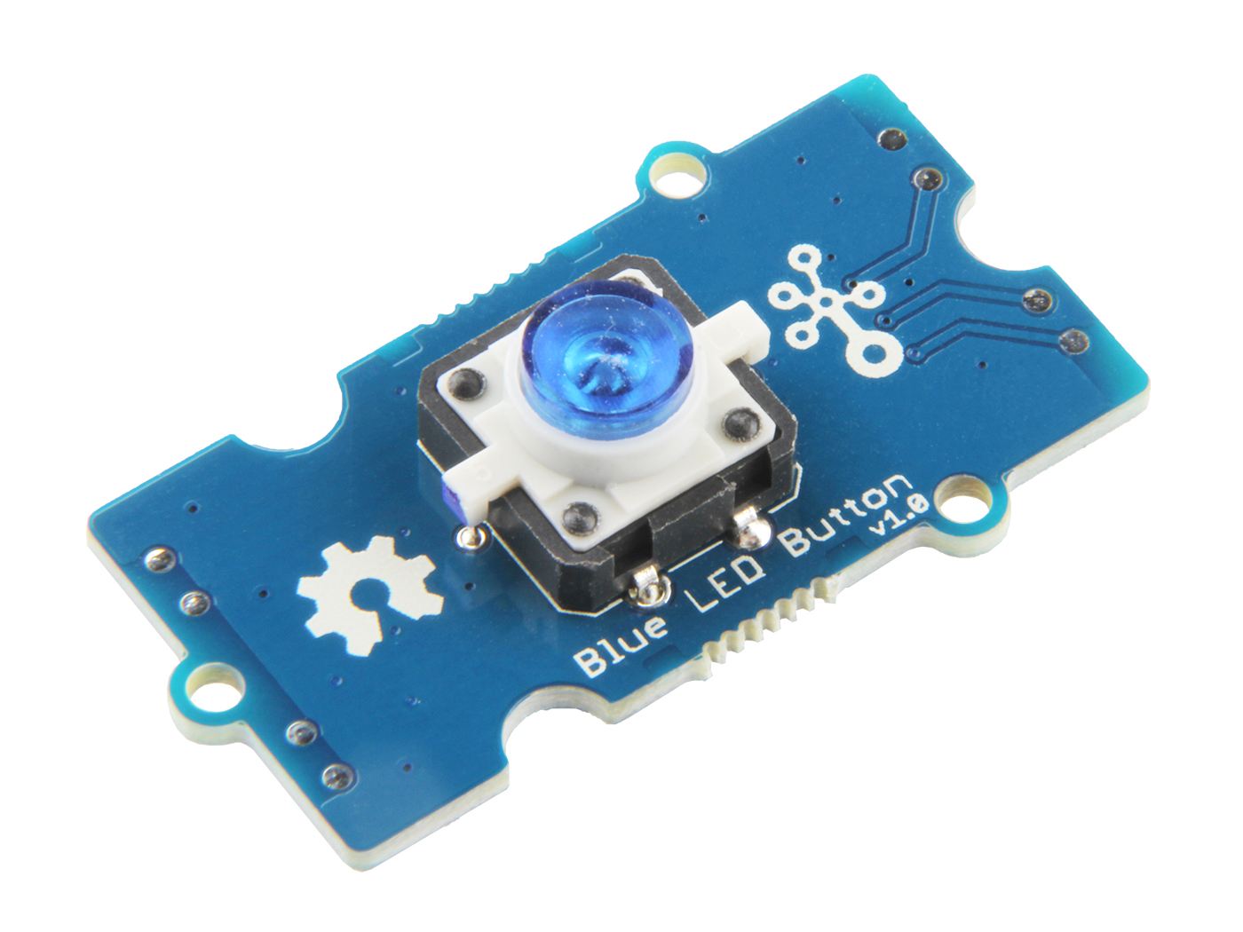 Grove - Blauwe LED Knop