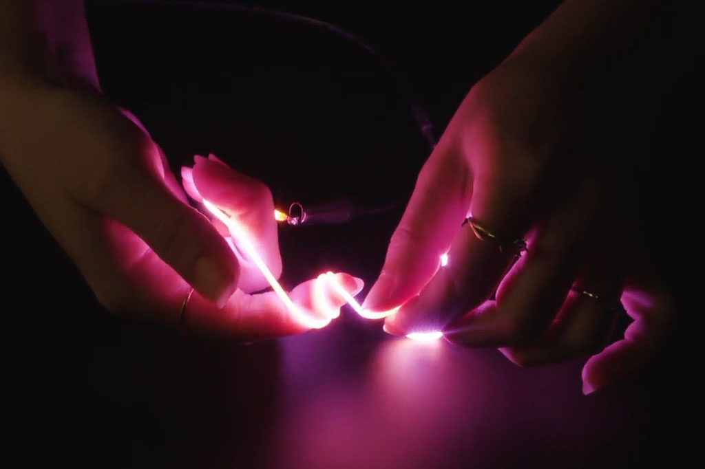 nOOds - Flexible LED Filament - 3V 300mm lang - Roze