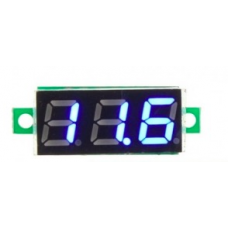 Mini 2.5-30VDC Voltmeter - Blauw
