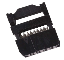 IDC RIBBIN CABLE CONNECTOR DIL 8-WAY SOCKET - (with Strain Relief)