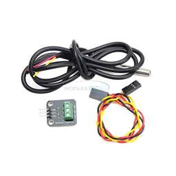 DS18B20 Temperature Sensor Module with Waterproof 100CM Cabled Stainless Steel Probe
