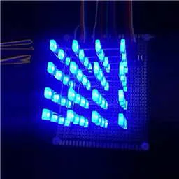 4X4X4 Blue LED 3D Matrix Light Cube DIY Arduino Shield Kit