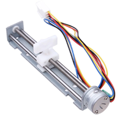 Linear Stepper Motor (DC4-9V, 18 Degree Step Angle, Screw With Nut Slider, 2-Phase 4-Wire)