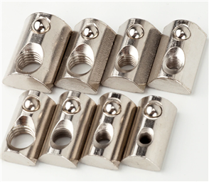 M4-6-20 Series Half Round Nut (Zinc Coated Steel)
