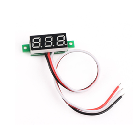 VOLTAGE METER DISPLAY (0-30V, RED LED)
