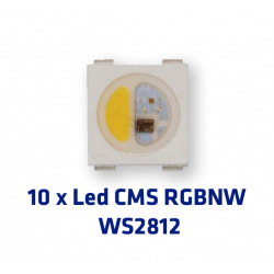 Lot de 10 LED Adressables CMS WS2812 RGBNW