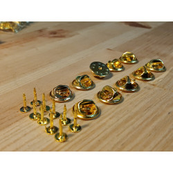 Lot de 10 clips et clous pour badge et pins a souder sur circuit imprime