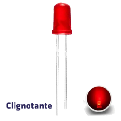 Diode LED clignotante rouge 5mm