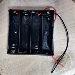 Support quadruple de batterie Li-Ion 18650