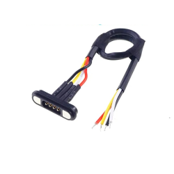 Connecteur pogo magnetique male 4 points