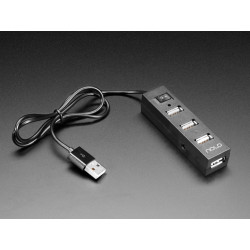 Mini hub USB avec interrupteur d'alimentation