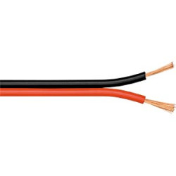 Cable 2 x 0.5mm Rouge/Noir 1 metre