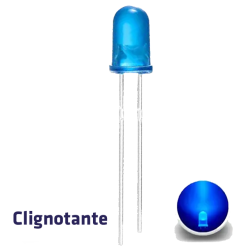 Diode LED clignotante bleue 5mm