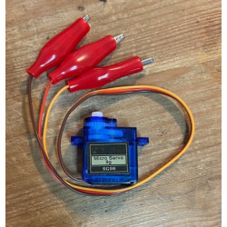 Micro Servo SG90 Custom Connectique Pince Crocodile