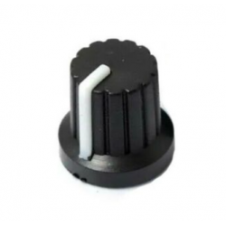 Lot de 5 boutons de potentiomètre avec repère blanc
