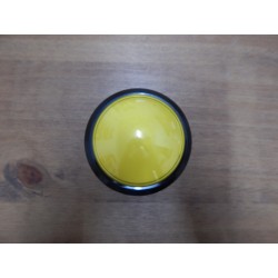 Gros bouton poussoir Arcade jaune 10cm de diamètre