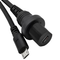 Traversée de panneau micro usb étanche