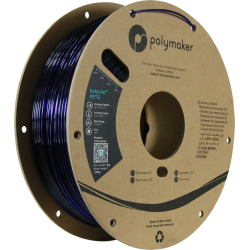 Filament PolyLite PETG Bleu Translucide 1.75mm 1Kg Bobine Carton