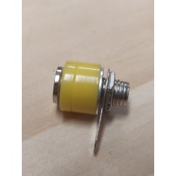 Traversée de panneau banane jaune
