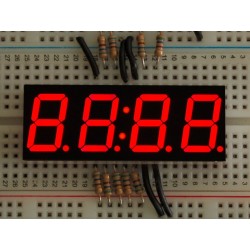 Afficheur LED rouge 4 chiffres 7 segments