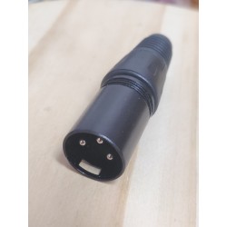 Prise XLR 3 points audio DMX mâle