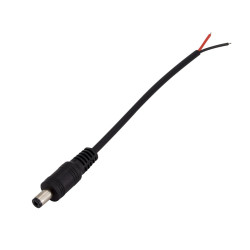 Connecteur Jack DC 5.5x2.1mm Male 15cm