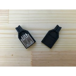 Connecteur USB Femelle type A à souder sur câble