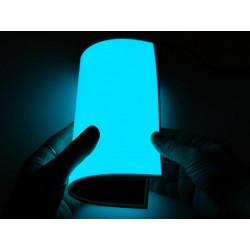 Patch Electroluminescent El Panel - 20cm x 15cm Aqua + alimentation 12v