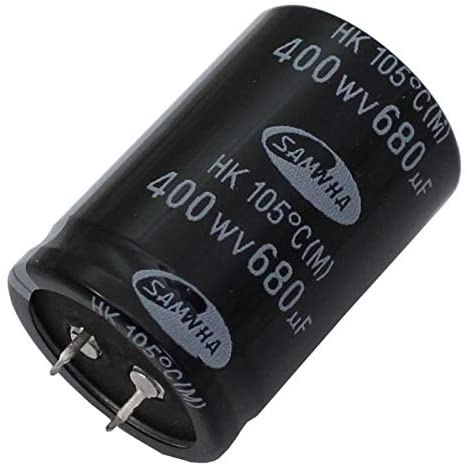 Condensador electrolítico 680uF 400 V