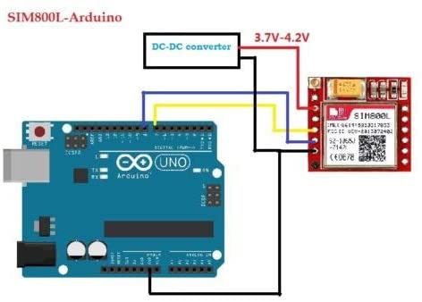 Placa módulo SIM800L GPRS GSM com antena