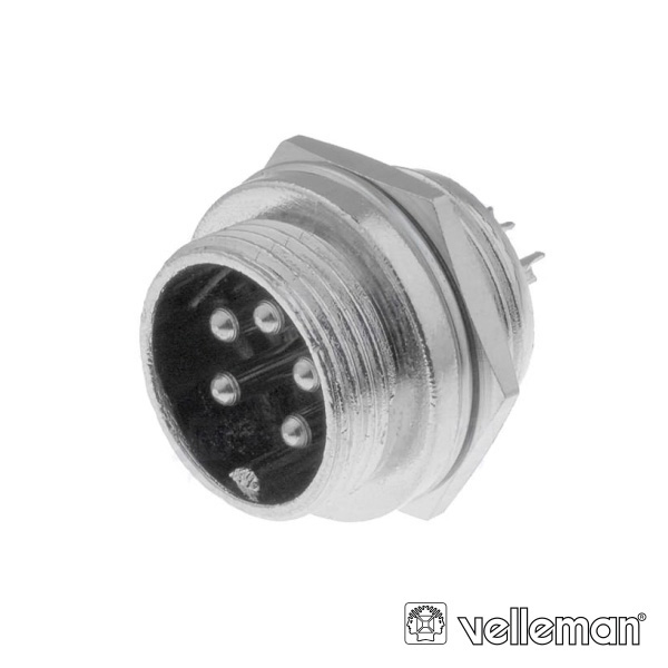 Conector Macho 5p P/ Chasis VELLEMAN