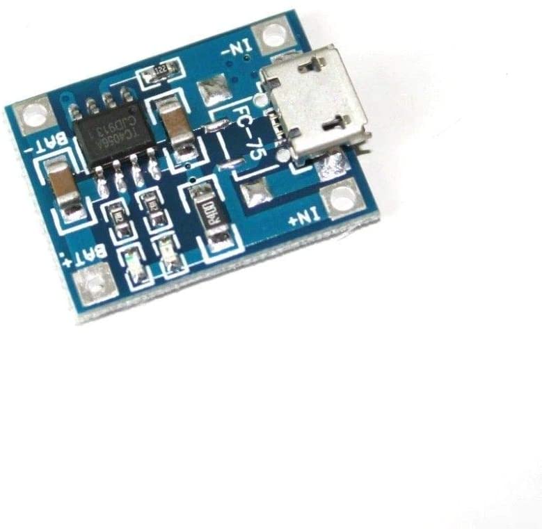 Placa módulo TC4056 1A 5 V carregador bateria litio Mini/Micro USB