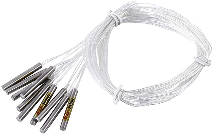 Sensor de temperatura PT100, sonda de sensor resistente à água, para controlador de temperatura, comprimento do cabo 50 cm