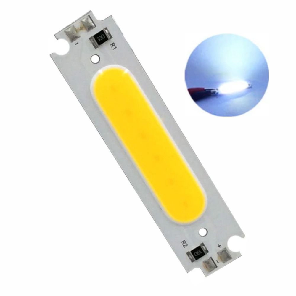 LED COB 2W 12V Branco Frio 60x15mm