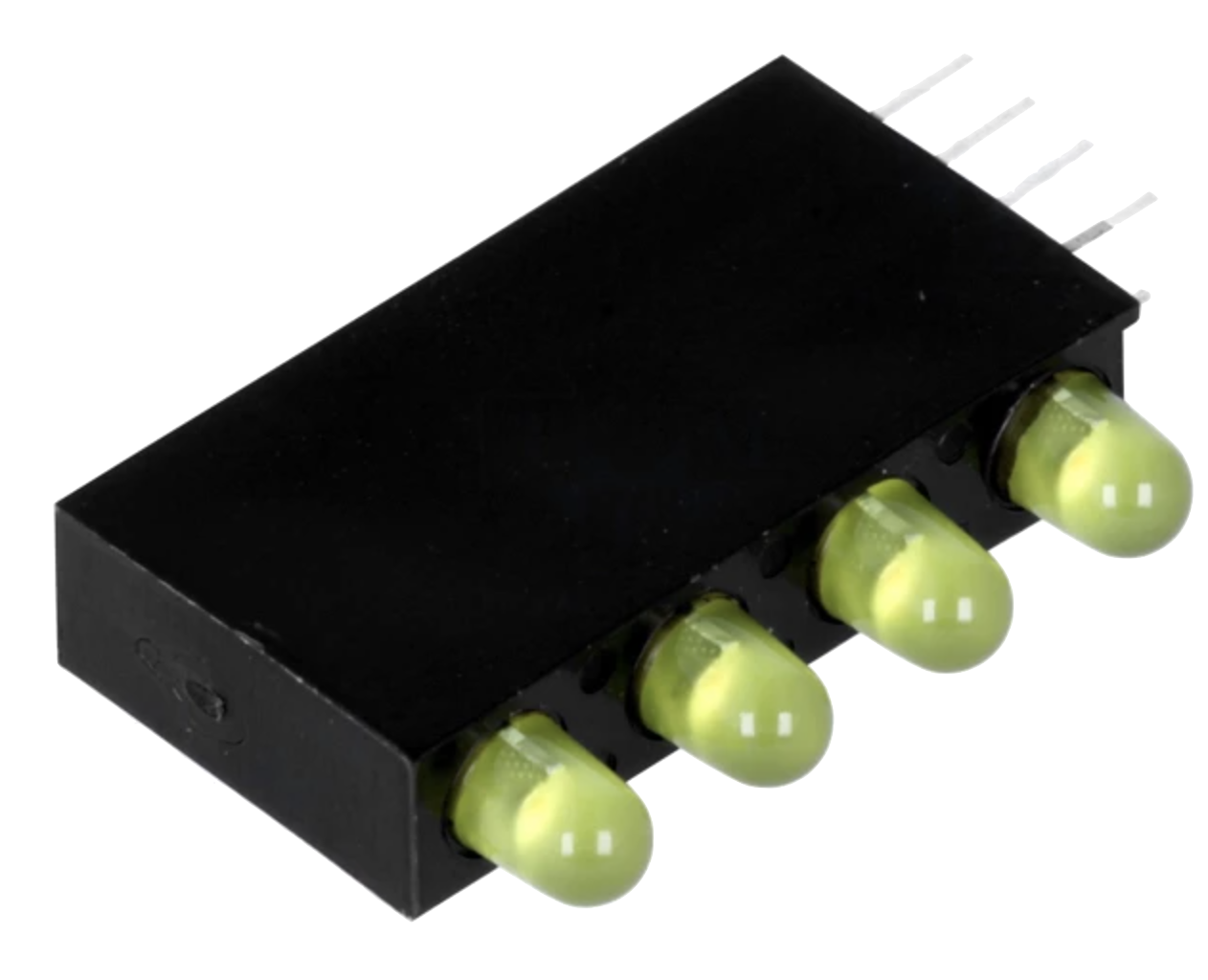 LEDS Amarelo de 3 mm com suporte