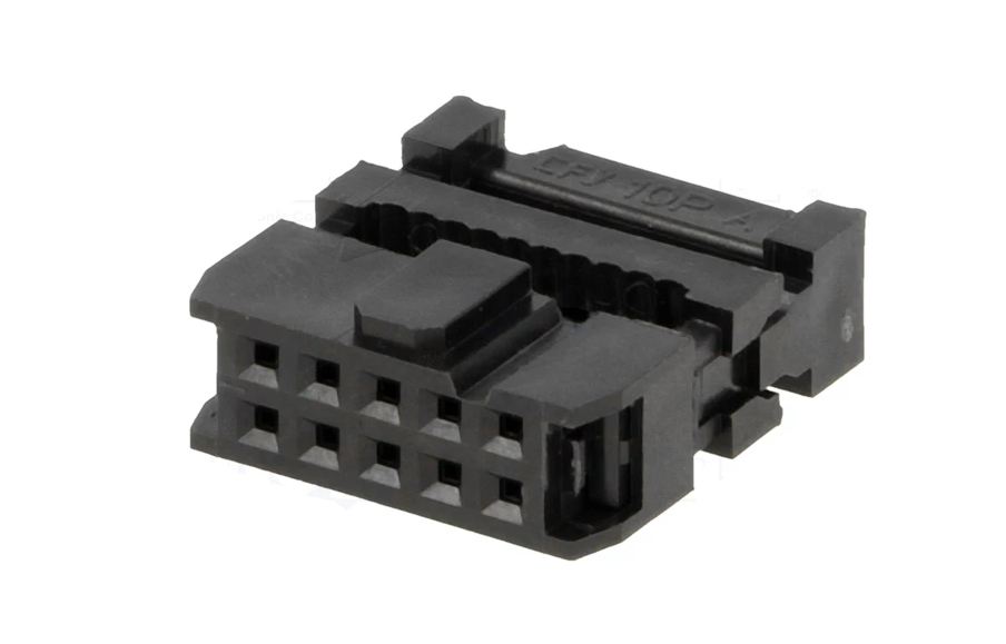 Ficha IDC fêmea de 10 pinos para flat cable
