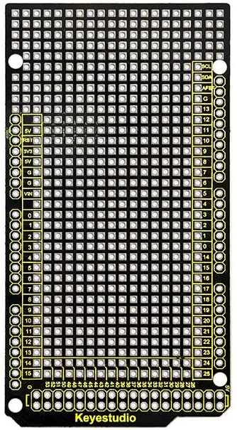Placa protótipo dupla face compatível com Arduino UN0 R3, MEGA e Nano