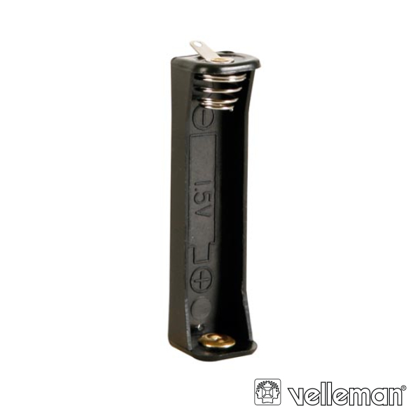 Suporte P/ 1 Pilha AAA C/ Terminais P/ Soldar VELLEMAN